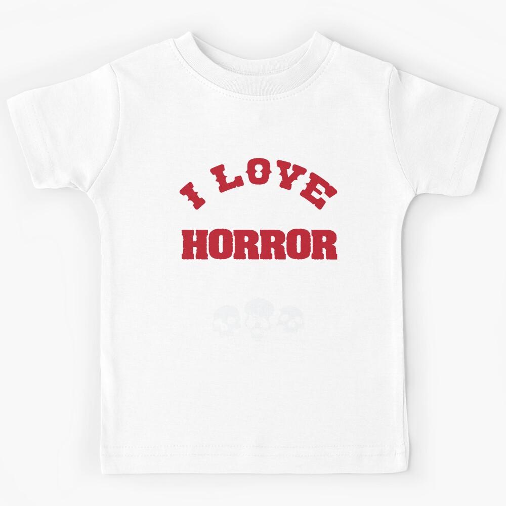 I love 80s Horror Movies Funny design Kids T-Shirt 150