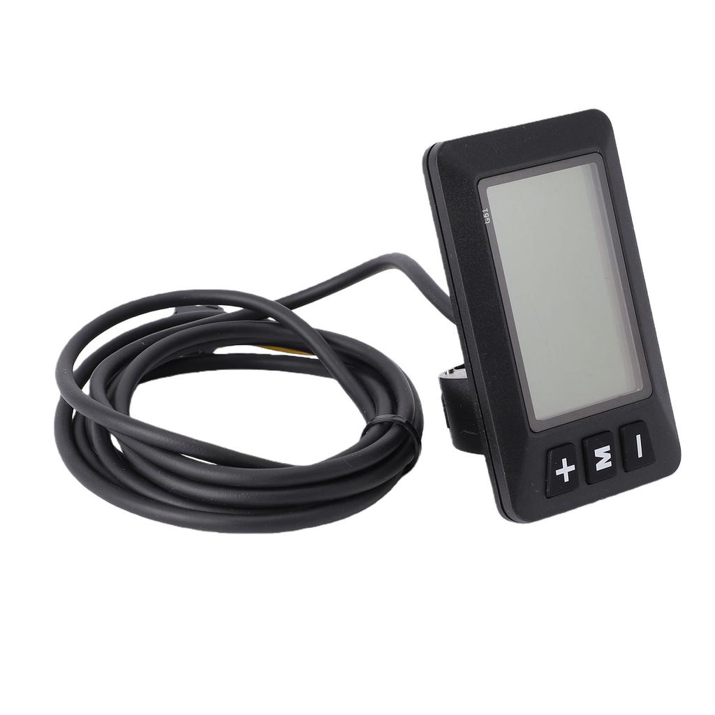 Electric Bike LCD Display Meter Speed Battery Display Bike Control Panel with Water Proof SM 5Y Connector for