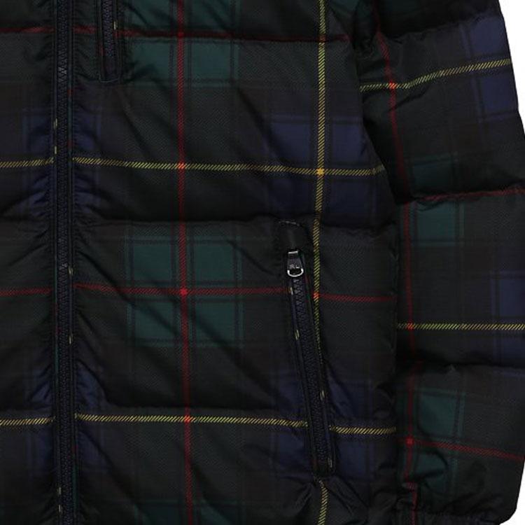 Polo Ralph Lauren Down Jacket Logo Patch Plaid Hooded Long Sleeve Kids Jackets Multicolor 323853455-001