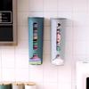 Wall Mounted Plastic Bag Organizer Pull Out Grocery Bag Storage Dispenser Ideal Gift for Homeowners Kitchen Organization