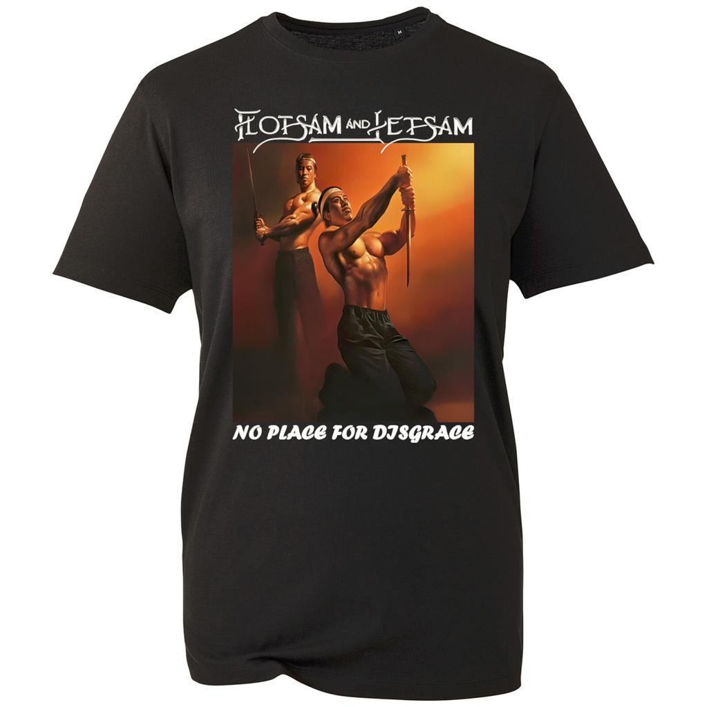 Flotsam and Jetsam No Place for Disgrace Album Gift T-shirt Retro Hip-hop Short-sleeved Fashionable Pure Cotton Top