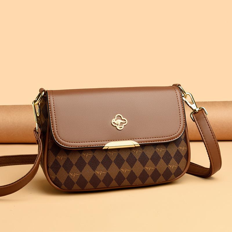 Versatile Simple Single-shoulde Fashionable and Stylish Saddle Women's Crossbody Bag