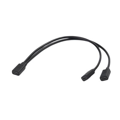 USB C Splitter Doppel-USB-C-Buchse Ladeadapter USB-Buchse auf Buchse Doppel-USB-C-Port-Hub Stromverteiler-Adapter