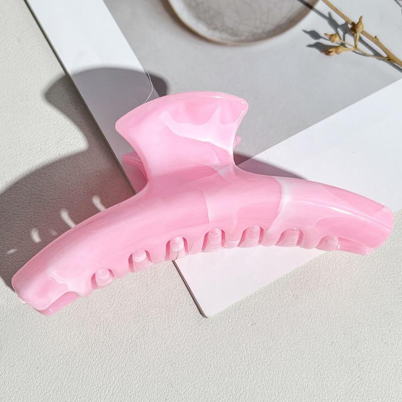 Arc-shaped Marble Gripper High-end Style Shark Hair Clip Large Volume Clip Hair Accessory