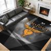 Bon Jovi Print Crystal Velvet Plush Rug Wear?Resistant Anti?Slip Floor Mat For Indoor Household Decoration