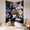 Death Anime Note Anime Tapestry Hippie Flower Wall Carpets Dorm Decor Wall Hanging Home Decor