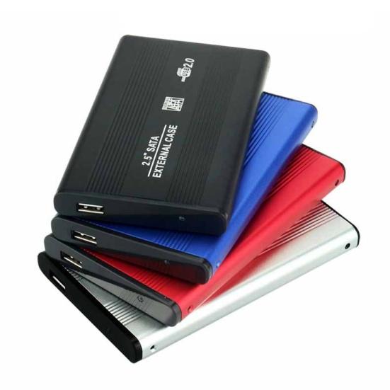 Boîtier externe USB 2.0 2,5 pouces SATA SSD HDD Boîte de protection pour disque dur mobile