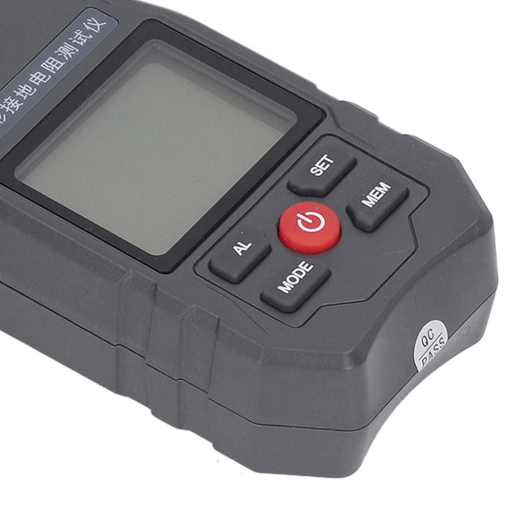 LCD Digital Clamp Ground Resistance Meter Auto Power Off Clamp Earth Resistance Meter Tester for Weather