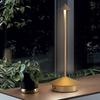 Cone Head Design LED Table Lamp Touch Control 3 Color Lights Bedside Ambient Light Dimming Rechargeable Night Lights Bar Decor