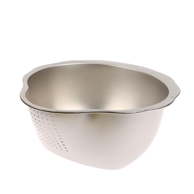 Rice Washer Strainer Bowl 316 Stainless Steel Rice Washing Bowl Rice Sieve Colander Fruit And Vegetable Strainer Kitchen Tools