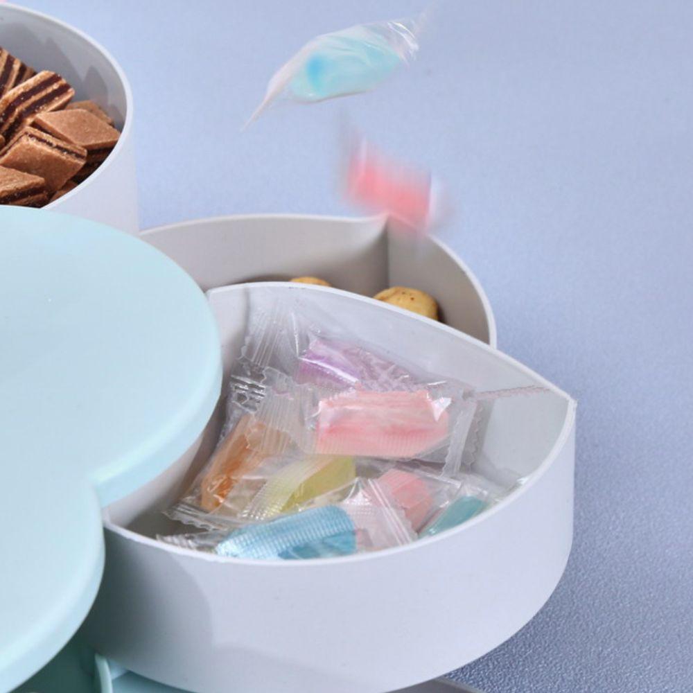 with Phone Holder Rotating Petal Candy Box Dust-proof Jewelry Organizer Snack Tray  Wedding