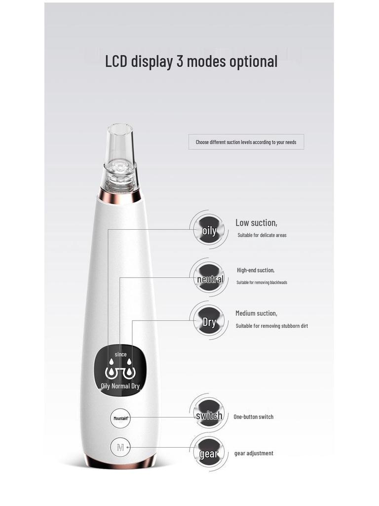 Electric Blackhead Remover & Pore Cleaner for Acne and Oil Control
