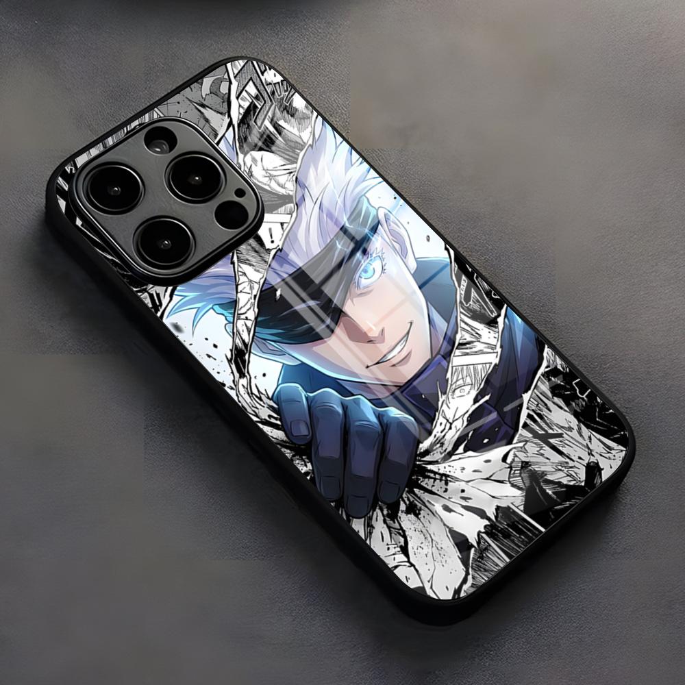 

Cool Jujutsu Satoru Gojo Phone Case For IPhone 17 Pro Max 16 15 14 Pro Max 13 11 X Xs Xr 8 7Plus Silicone Cover iPhone17