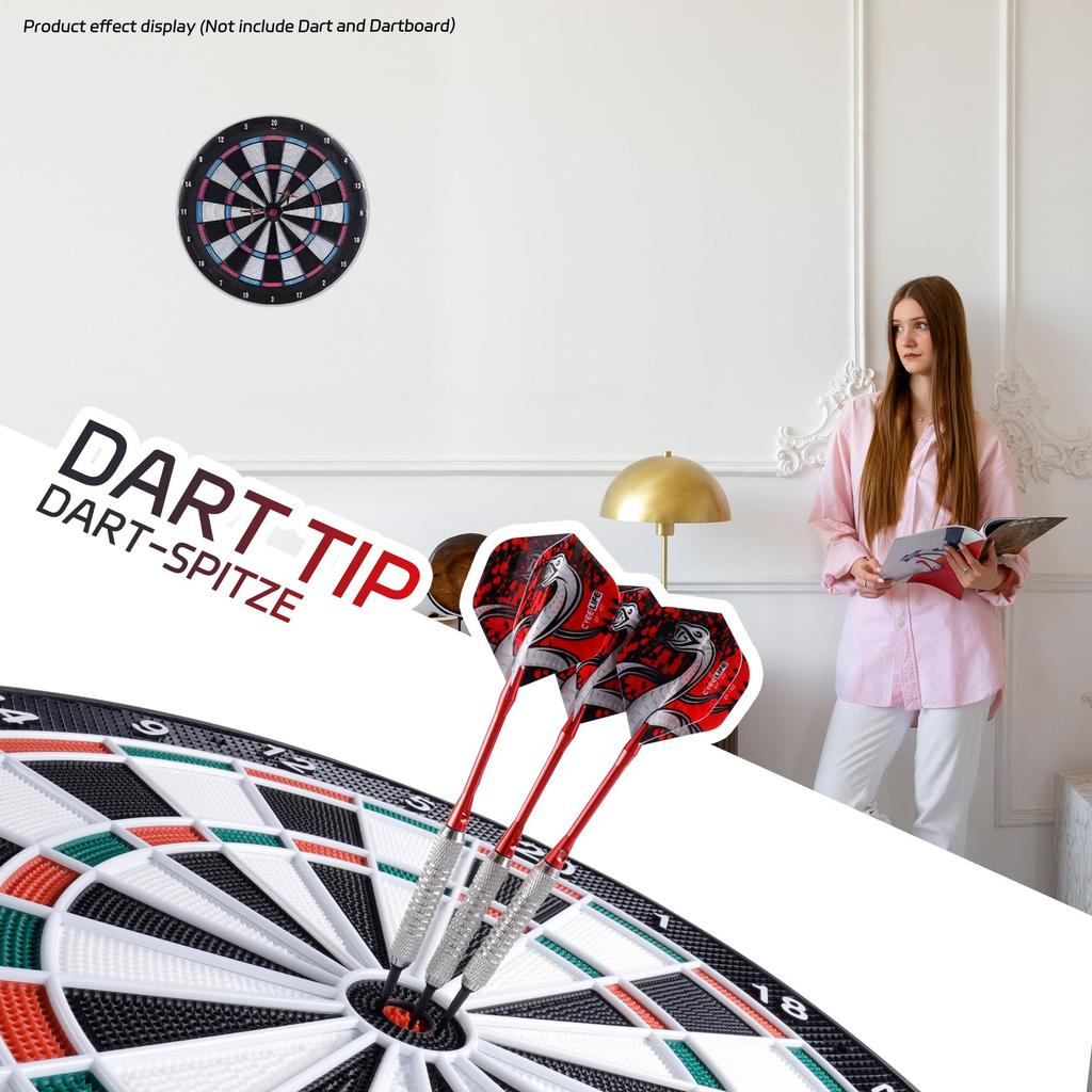 CyeeLife Dart Tips, Plastic, 1000 Pieces, High-Quality Soft Dart Tips, I 2 BA Line I Darts, Durable Replacement Tips for Soft Darts, Black