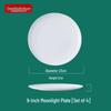 Danshi Zhiyuan Bone Ceramic Dinner Plate Set