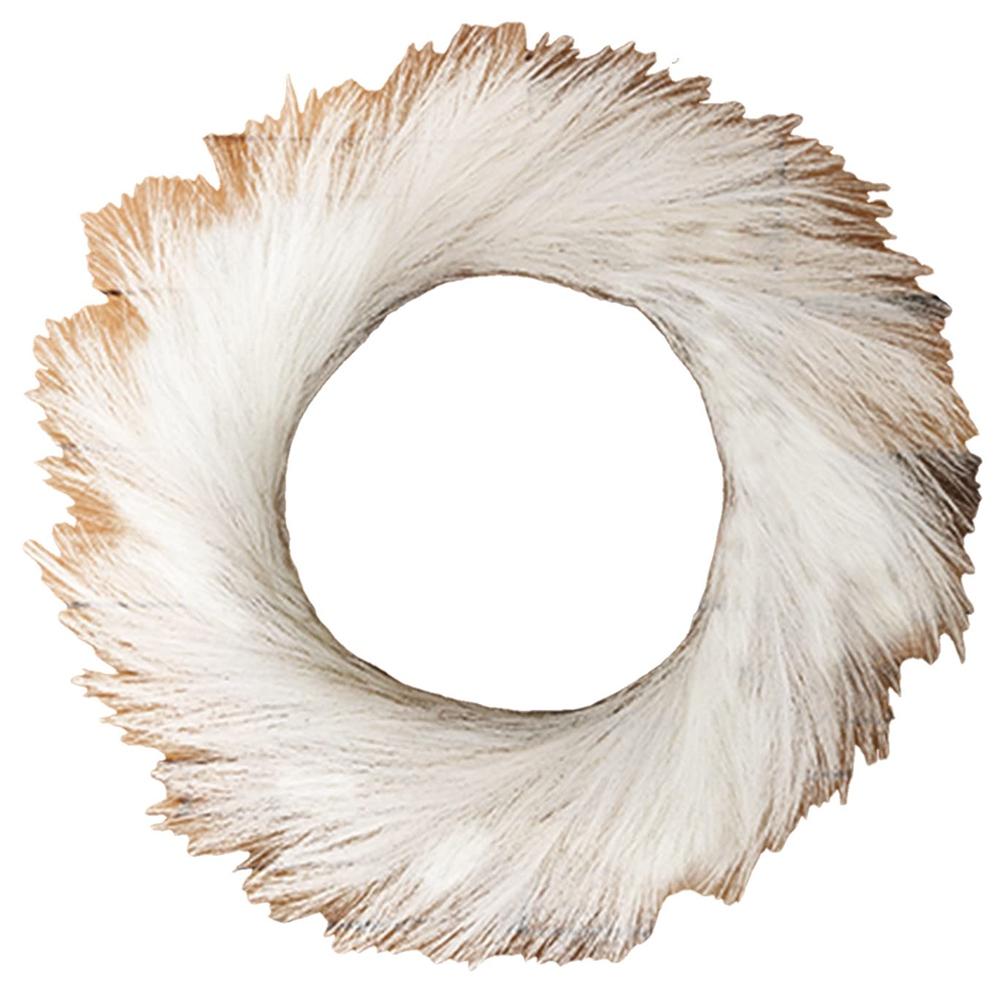 Good-Faux Pampas Grass Wreath 24Inch Fall Wreath Farmhouse Wreath With 11Inch Inner Ring For Christmas Decor (White)