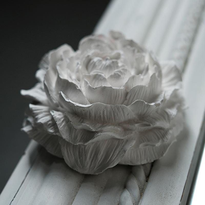 Jewelry Display Frame Creative Plaster Flower Shape Tabletop Ornaments Jewelry Decoration Display Photography Props