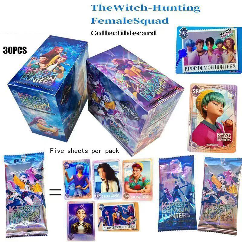 Cacciatori di demoni Kpop Carta da collezione Carta laser, bustina di carte carta da collezione scatola cieca