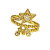Xiaoxiangfeng Light Luxury Dream Wind Stars Meteor Full Of Diamonds Zir*****Pen Ring Exquisite And Beautiful Super Fairy Stacked Ring