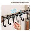 Punch-Free Wall-Mounted Kitchen Hook Rack