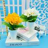 Small Decorative Items Such As Triangular Rose Mini Bonsai Artificial Flowers Artificial Green Plants and Artificial Potted Plants for Decoration