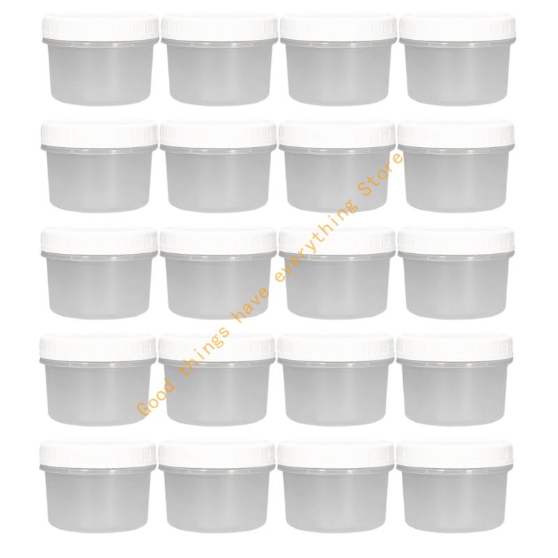 Transparent PP Snacks Containers Sealed Lids For Microwave And Office Use Plastic Seasoning Holder Puddings Cup 55KF