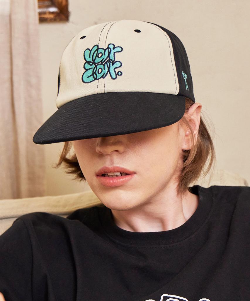 Bajal Graffiti Two-Tone Ordinary Ball Cap Black