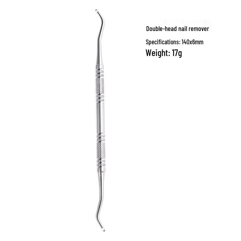 

Набор инструментов из нержавеющей стали для чистки ногтей с двумя головками и для удаления вросших ногтей