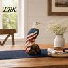 Bird Statue With Light American Flag Eagle-Shaped Lamp, 250th Anniversary Patriotic Desk Realistic Tabletop Eagle Decor Night Light, Artistic