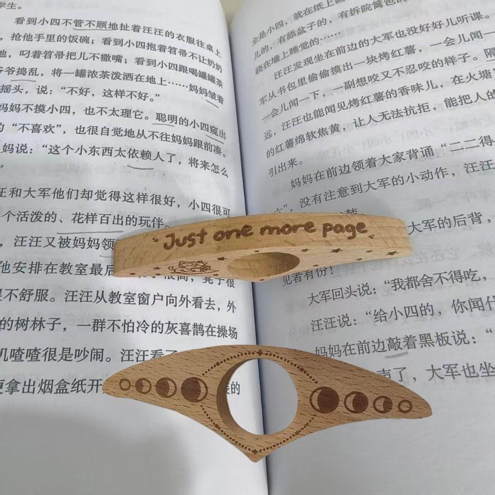 Page Turning Fixed Wooden Book Page Holder Fast Reading Aids Tools Bookmarks Book Accessory Gift