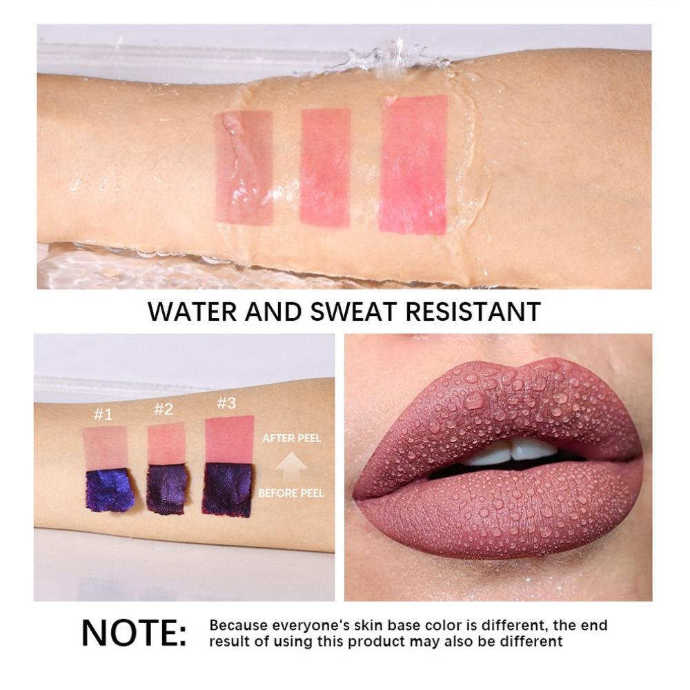 Lakerain Lip Stain 3pcs Set Long Lasting Waterproof Matte Liquid Lipstick Tint Lightweight Lip Gloss Makeup Cosmetic Gift for Women