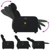 Vidaxl Foldable Massage Armchair, Electric, Black, Faux Leather