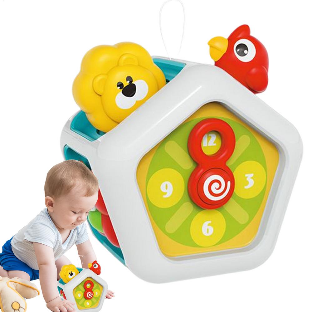 Activity Cube Sensory Learning Cube Learning Interactive Fidget Educational Development Games for 12-18 Months Boy Girl Kids