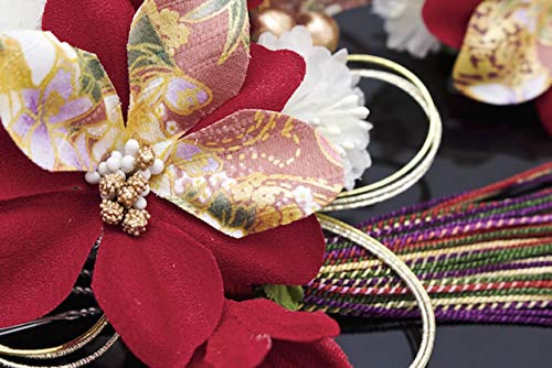 Hair Coming of Age Graduation Dark Mizuhiki Graduation Hair Hair Made In Japan (Soubien) Ornament, Ceremony, Ceremony, 2-Piece Set, Red, Red, Purple,