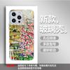 Pink Rose Suitable for Apple/Huawei Mobile Phone Case Glass iPhone17Promax Luxury 16 Case 12