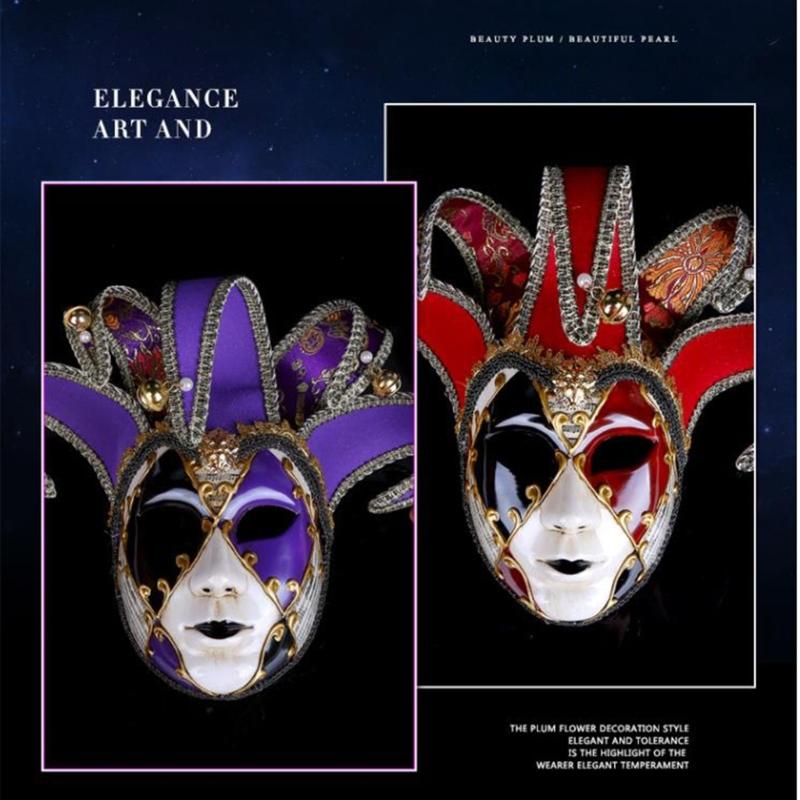 Masquerade Mask for Women Halloween Mask, Halloween Cosplay Eyemask Masquerade Full Face Mask Accsessory