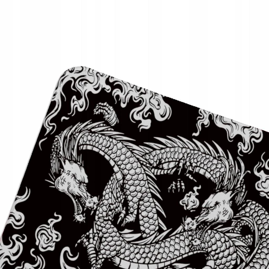 DUŻA PODKŁADKA MATA POD MYSZKĘ MYSZ 120x60cm XXXL KBcustom Biurko Dragon 1
