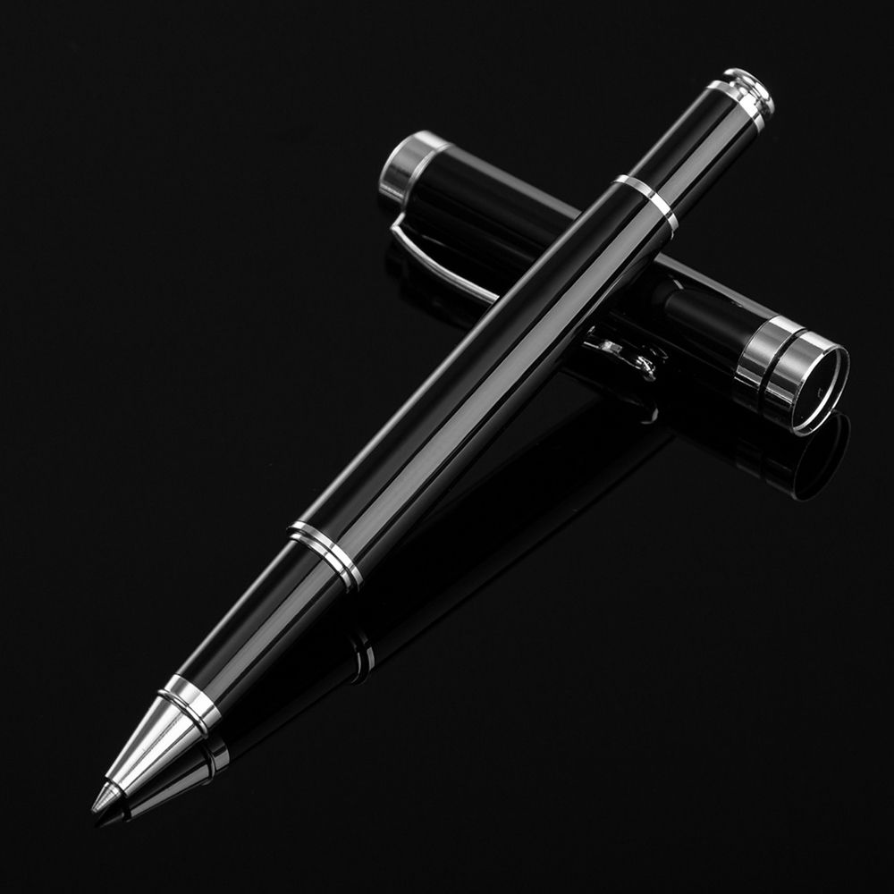 Writing Supplies Business Black Ink Roller Ballpoint Pen Roller Ball Pen Metal Pen Signature Pen