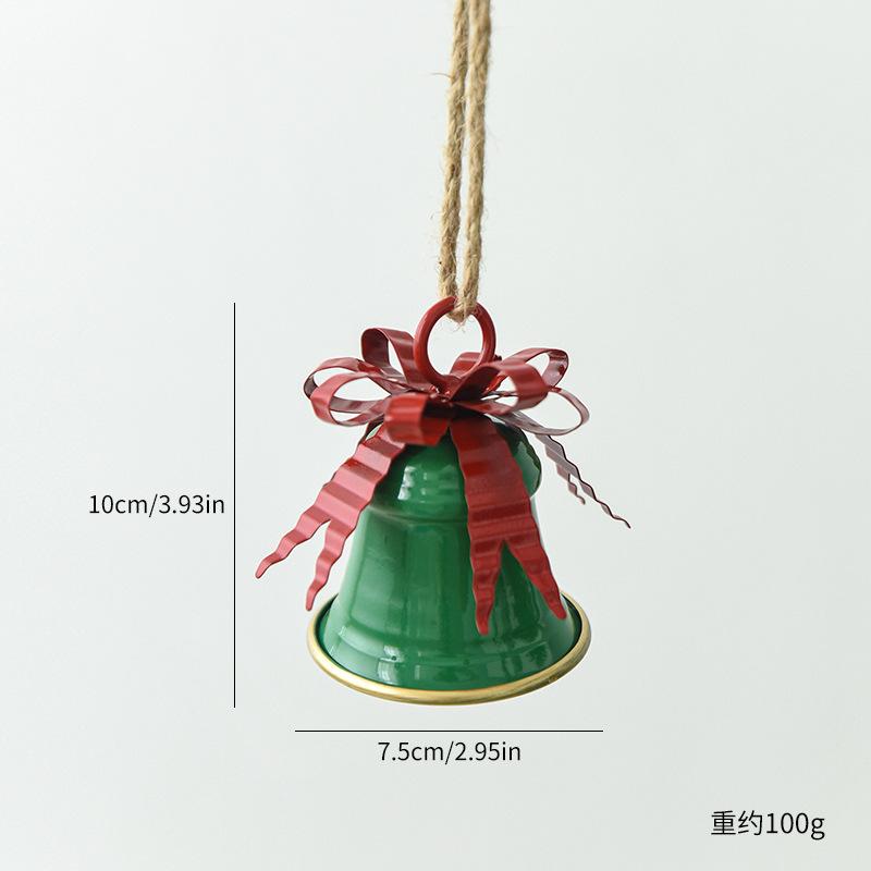 Wrought Iron Christmas Bell Pendant Christmas Tree Decoration Pendant Christmas Decoration Shopping Mall Window Arrangement