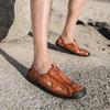 38-48 Sandalias de Playa de Cuero de Verano para Hombre Talla Grande