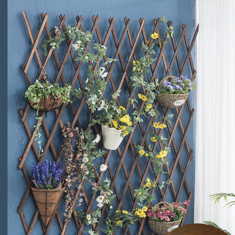 Garden Lattices Trellis Expandable Wooden Fence Panel Plant Support For Support Climbing