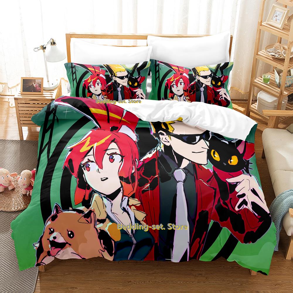 Game Ghost Trick Bedding Set Single Twin Full Queen King Size Bed Set Adult Kid Bedroom Duvetcover Sets Personality Anime Bed