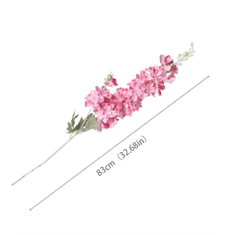 83Cm Flocking Delphinium Artificial Flower Branch Home Decoration Fetionzi Fake Flower Wedding Decor Banquet Photography Props