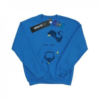 Mens Aladdin Movie Genie Blue Face Sweatshirt
