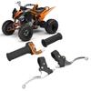 22mm Motorcycles Twist Throttle Grips Brake Levers Set Left Right for 47cc 49cc 2 Stroke Dirt Bike