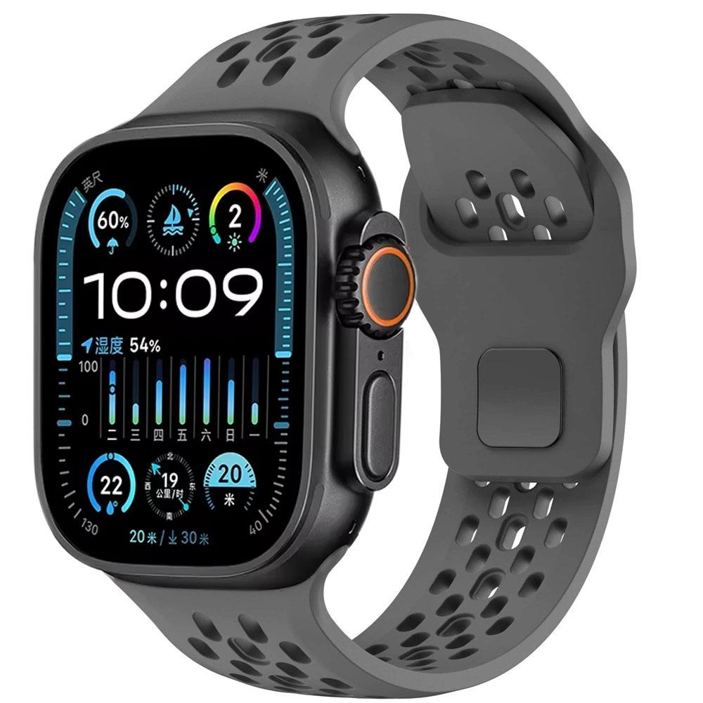 Breathable Silicone Strap for Apple Watch Band 49mm 46mm 45mm 44mm 42 41 40mm Sport Bracelet iWatch Ultra 11 10 9 8 7 6 SE3 Belt