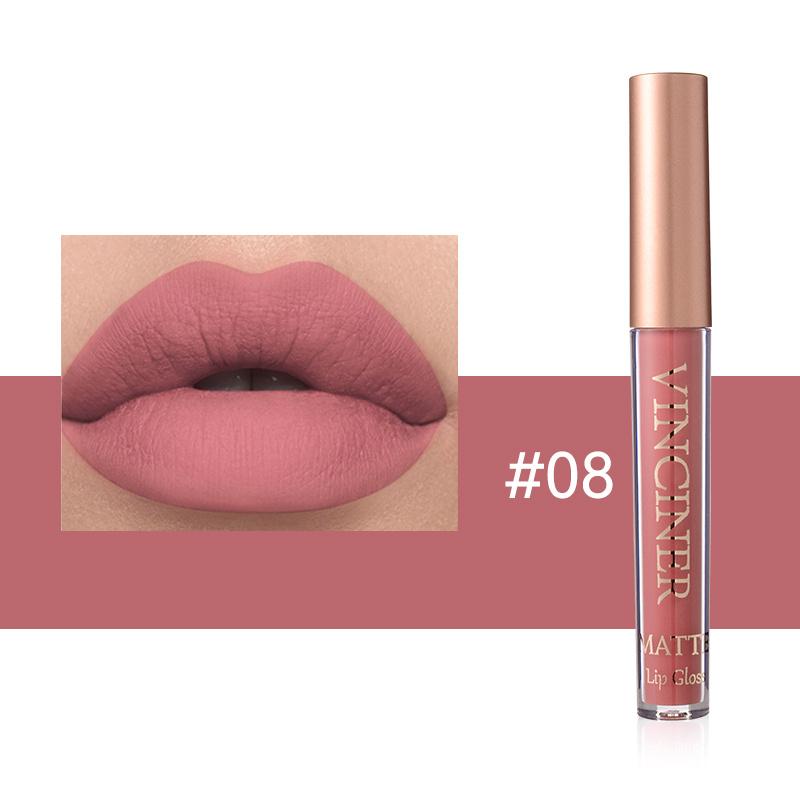 12 Farben Matte Velvet Lip Glaze Langanhaltender, wasserfester, nicht klebriger, wischfester flüssiger Lippenstift Valentinstagsgeschenke