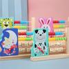 Wooden Multifunctional Animal Clock Calculation Stand Children's Time Cognition Mathematical Operation Enlightenment Early Education Toys