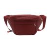 Foreign style 2025 spring new retro PU woven women's fanny pack, popular shoulder messenger bag this year, trendy breast bag