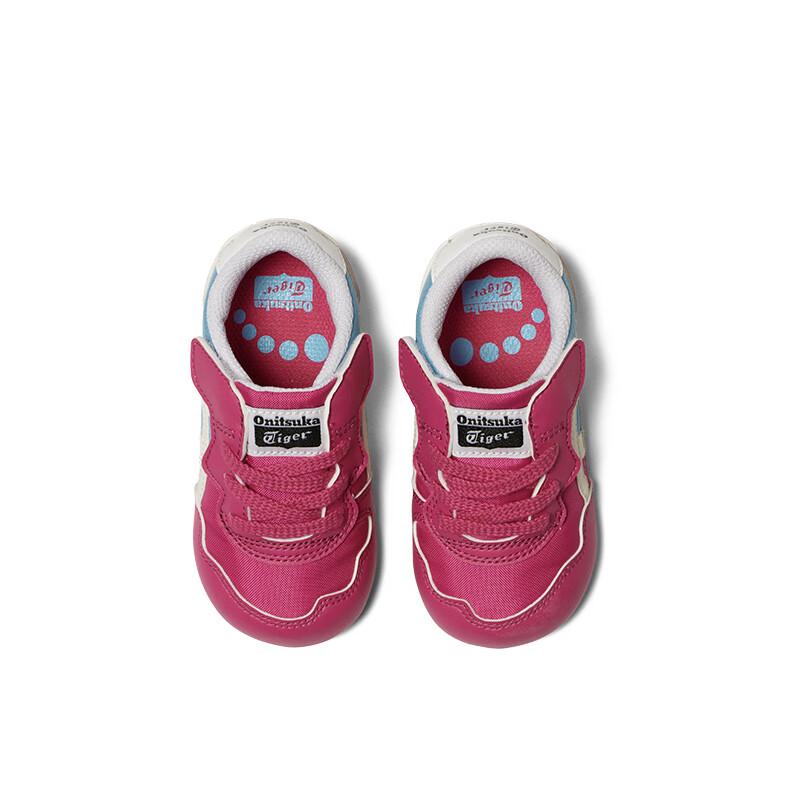 Onitsuka Tiger Comfortable Versatile Non-Slip Shock Absorbing Durable Low-Top Walking Shoes Baby Shoes Pink Blue 1184A083-703